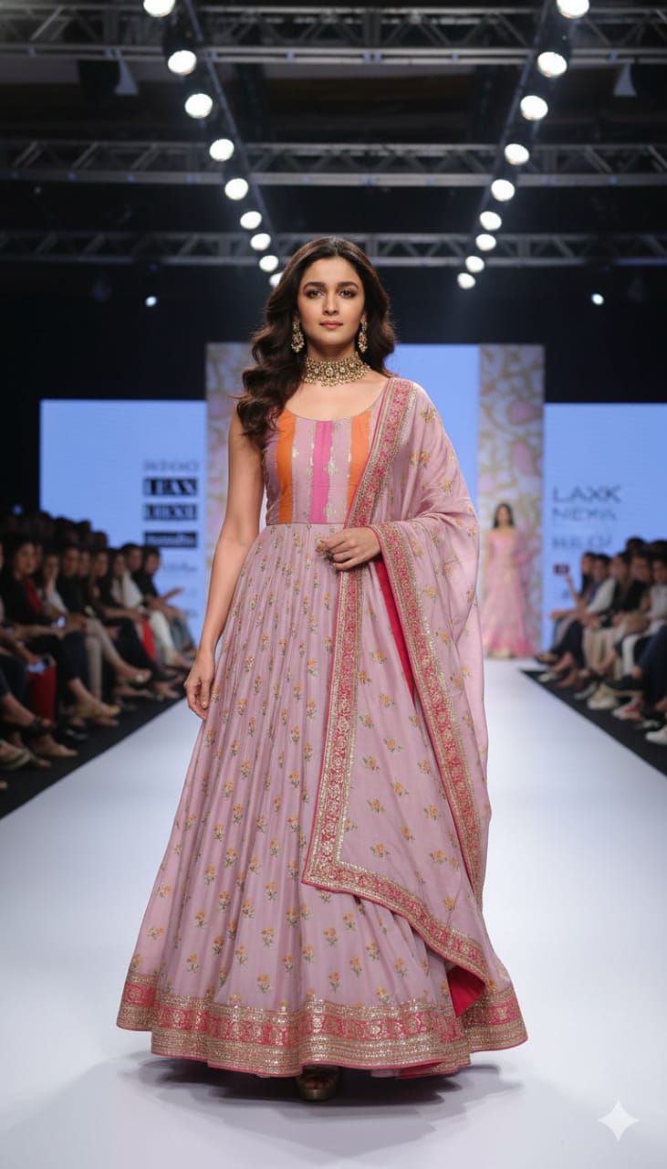 Pure banarsi chanderi silk suit piece